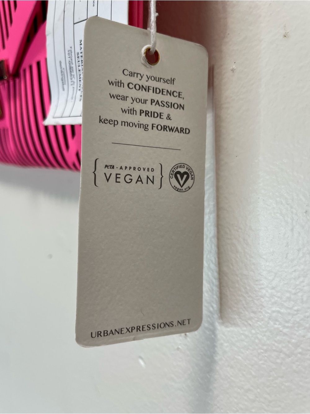 Urban Expressions Neon Pink Laser Cut Clutch NWT - Picture 2 of 6